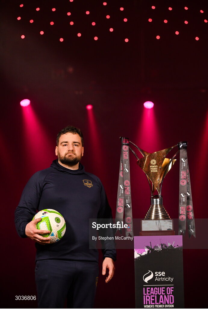 5 February 2025; Galway United manager Phil Trill during the SSE Airtricity Men’s Premier Division, SSE Airtricity Men’s First Division and SSE Airtricity Women’s Premier Division Launch 2025 at Mansion House in Dublin. Photo by Stephen McCarthy/Sportsfile