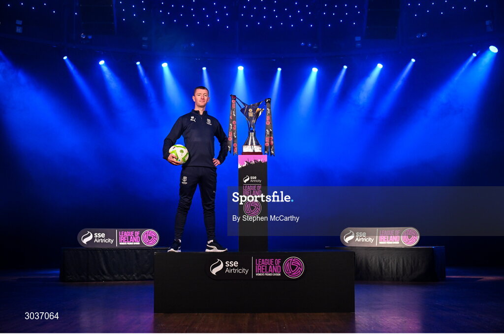 5 February 2025; Waterford head coach Gary Hunt during the SSE Airtricity Men’s Premier Division, SSE Airtricity Men’s First Division and SSE Airtricity Women’s Premier Division Launch 2025 at Mansion House in Dublin. Photo by Stephen McCarthy/Sportsfile