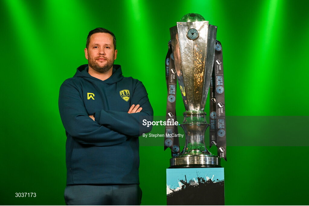 5 February 2025; Cork City manager Tim Clancy during the SSE Airtricity Men’s Premier Division, SSE Airtricity Men’s First Division and SSE Airtricity Women’s Premier Division Launch 2025 at Mansion House in Dublin. Photo by Stephen McCarthy/Sportsfile