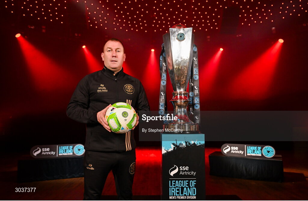 5 February 2025; Bohemians manager Alan Reynolds during the SSE Airtricity Men’s Premier Division, SSE Airtricity Men’s First Division and SSE Airtricity Women’s Premier Division Launch 2025 at Mansion House in Dublin. Photo by Stephen McCarthy/Sportsfile