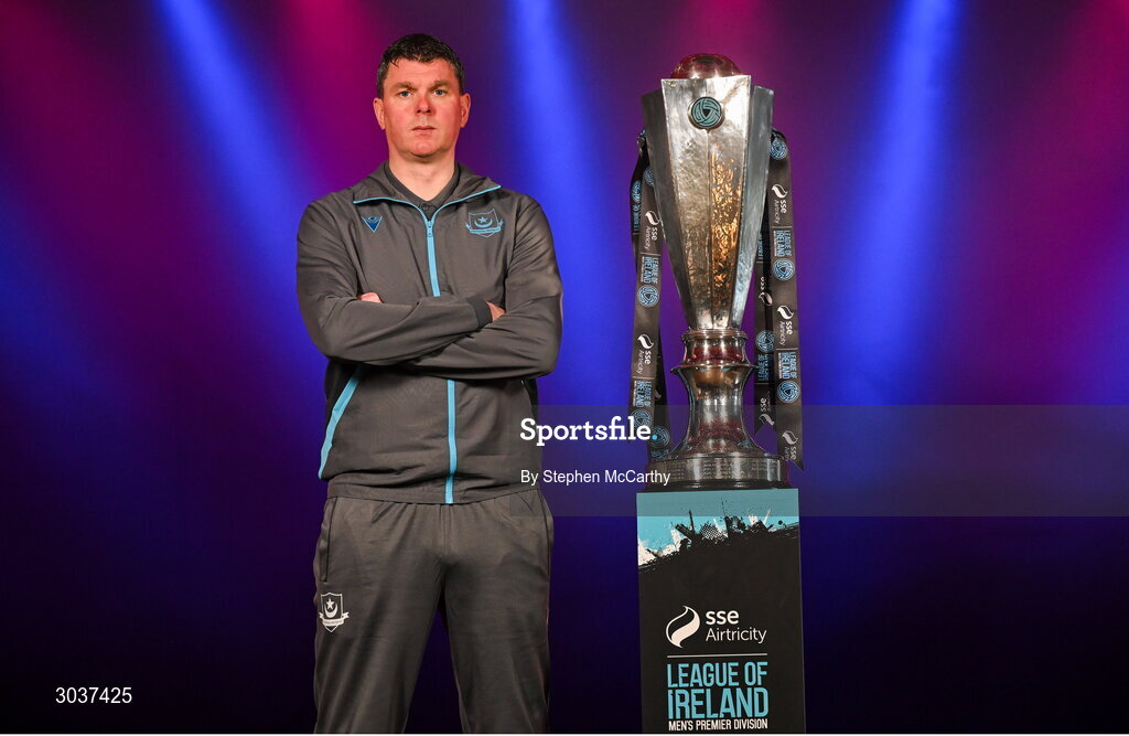 5 February 2025; Drogheda United manager Kevin Doherty during the SSE Airtricity Men’s Premier Division, SSE Airtricity Men’s First Division and SSE Airtricity Women’s Premier Division Launch 2025 at Mansion House in Dublin. Photo by Stephen McCarthy/Sportsfile