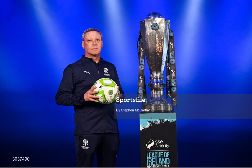 5 February 2025; Waterford manager Keith Long during the SSE Airtricity Men’s Premier Division, SSE Airtricity Men’s First Division and SSE Airtricity Women’s Premier Division Launch 2025 at Mansion House in Dublin. Photo by Stephen McCarthy/Sportsfile