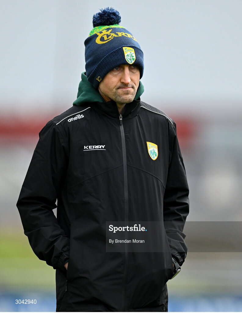 9 February 2025; Kerry manager John Griffin before the Allianz Hurling League Division 2 match between Kerry and Derry at Austin Stack Park in Tralee, Kerry. Photo by Brendan Moran/Sportsfile
