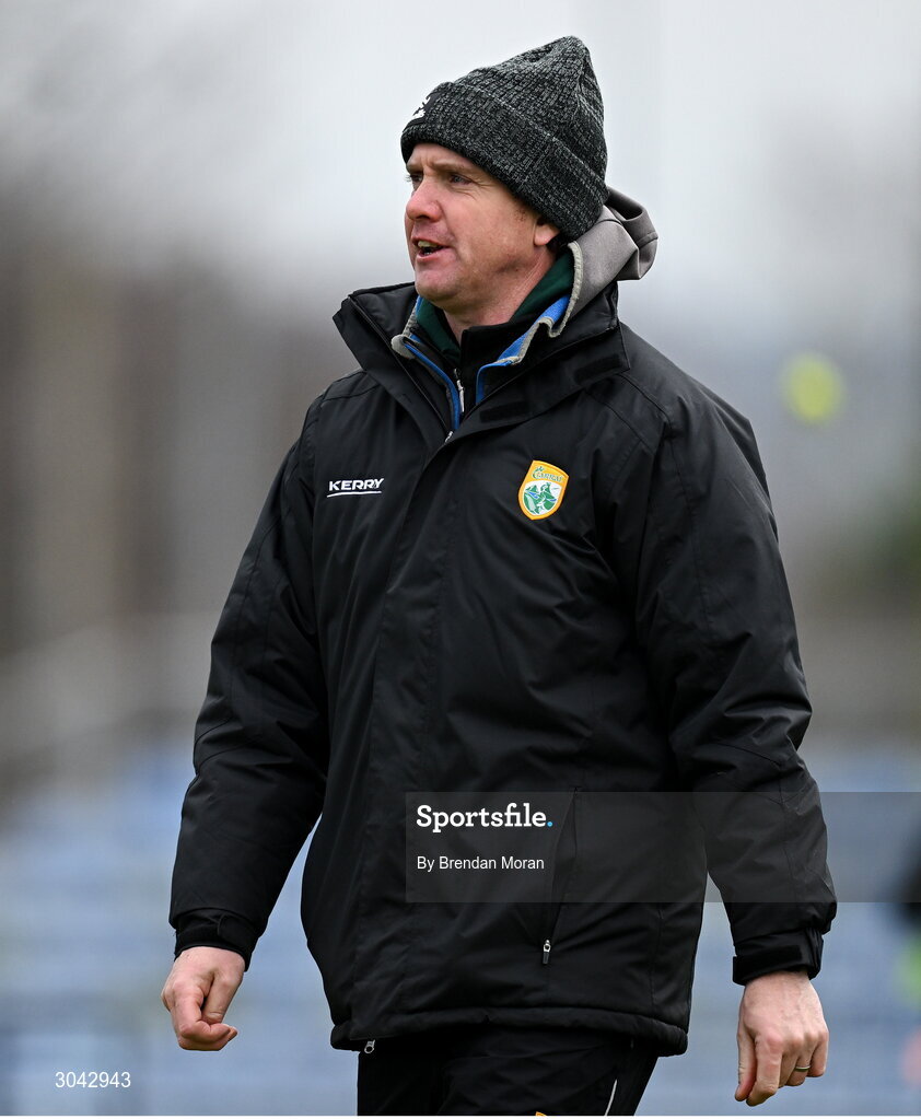 9 February 2025; Kerry selector Ger Downes before the Allianz Hurling League Division 2 match between Kerry and Derry at Austin Stack Park in Tralee, Kerry. Photo by Brendan Moran/Sportsfile