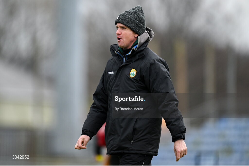 9 February 2025; Kerry selector Ger Downes before the Allianz Hurling League Division 2 match between Kerry and Derry at Austin Stack Park in Tralee, Kerry. Photo by Brendan Moran/Sportsfile