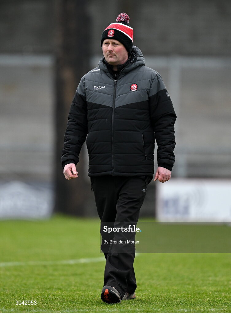 9 February 2025; Derry selector Gavin Duffin during the Allianz Hurling League Division 2 match between Kerry and Derry at Austin Stack Park in Tralee, Kerry. Photo by Brendan Moran/Sportsfile