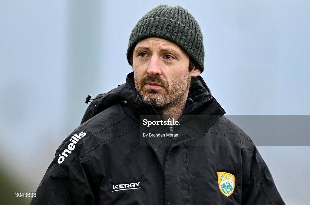 9 February 2025; Kerry coach Paudie O'Brien before the Allianz Hurling League Division 2 match between Kerry and Derry at Austin Stack Park in Tralee, Kerry. Photo by Brendan Moran/Sportsfile