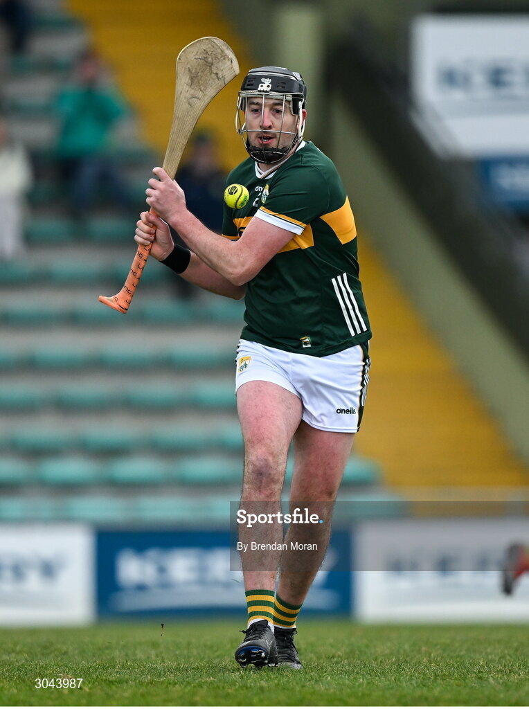 9 February 2025; Thomas Casey of Kerry during the Allianz Hurling League Division 2 match between Kerry and Derry at Austin Stack Park in Tralee, Kerry. Photo by Brendan Moran/Sportsfile