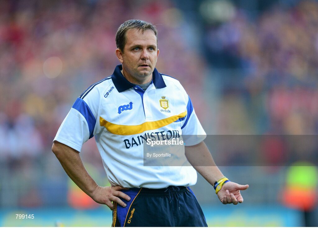 28 September 2013; Clare manager Day Fitzgerald. GAA Hurling All-Ireland Senior Championship Final Replay, Cork v Clare, Croke Park, Dublin. Photo by Sportsfile