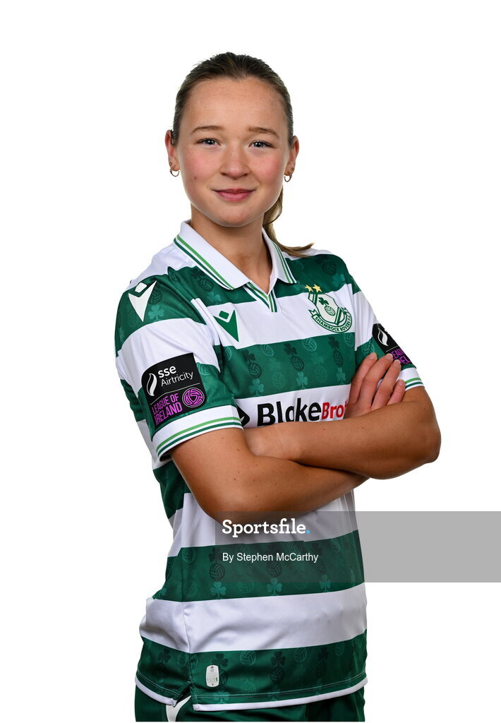 15 February 2025; Anna Butler during a Shamrock Rovers squad portraits session at Tallaght Stadium in Dublin. Photo by Stephen McCarthy/Sportsfile