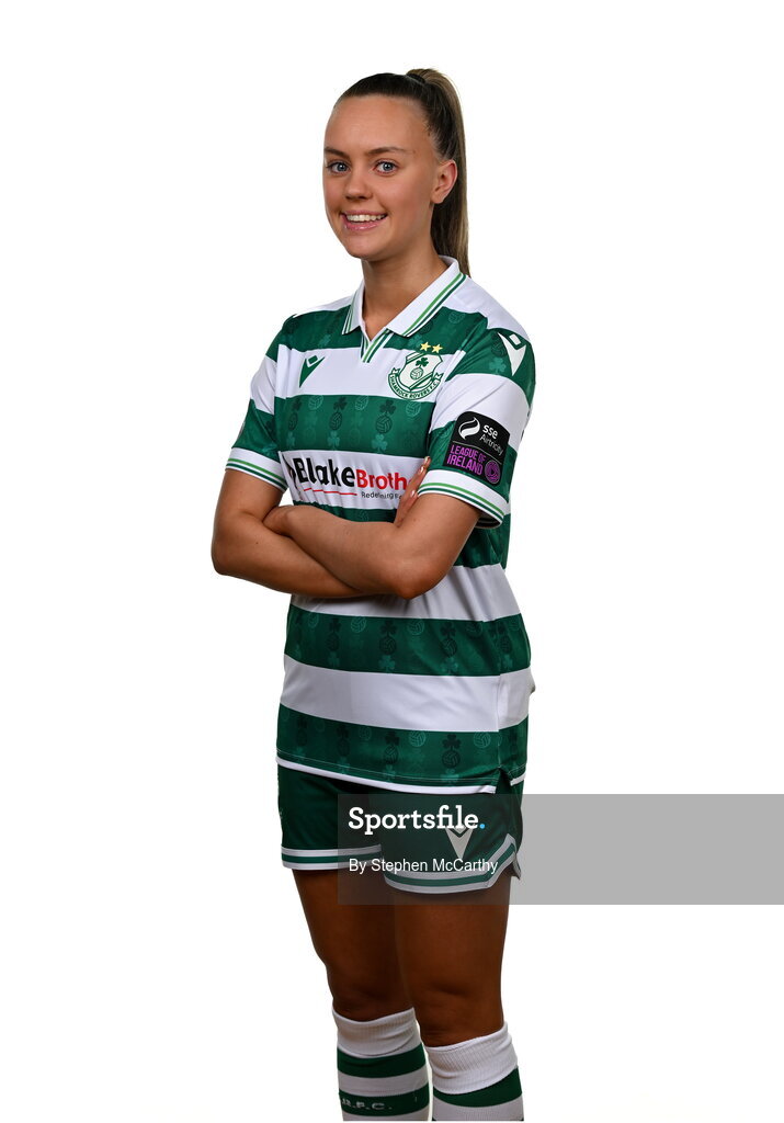 15 February 2025; Joy Ralph during a Shamrock Rovers squad portraits session at Tallaght Stadium in Dublin. Photo by Stephen McCarthy/Sportsfile