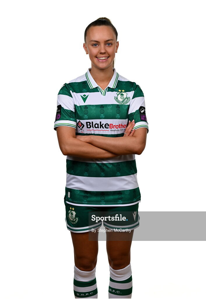 15 February 2025; Joy Ralph during a Shamrock Rovers squad portraits session at Tallaght Stadium in Dublin. Photo by Stephen McCarthy/Sportsfile