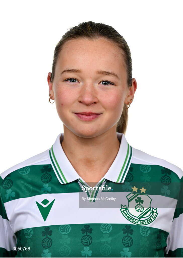 15 February 2025; Anna Butler during a Shamrock Rovers squad portraits session at Tallaght Stadium in Dublin. Photo by Stephen McCarthy/Sportsfile