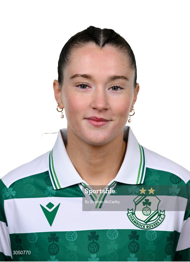 15 February 2025; Mellisa O'Kane during a Shamrock Rovers squad portraits session at Tallaght Stadium in Dublin. Photo by Stephen McCarthy/Sportsfile