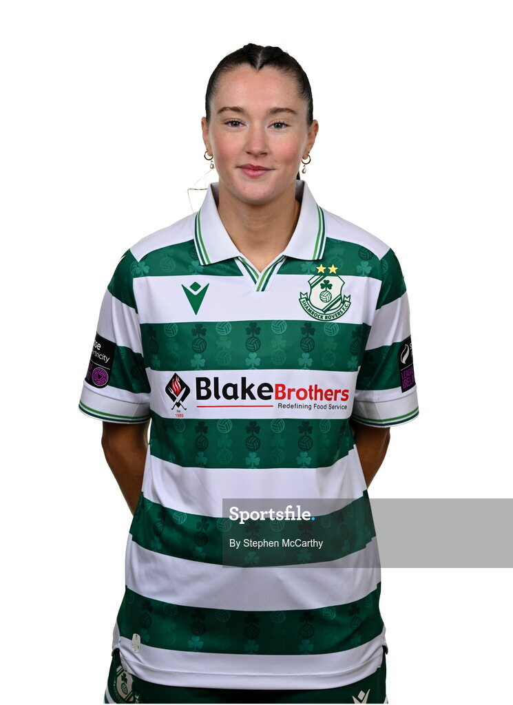 15 February 2025; Mellisa O'Kane during a Shamrock Rovers squad portraits session at Tallaght Stadium in Dublin. Photo by Stephen McCarthy/Sportsfile