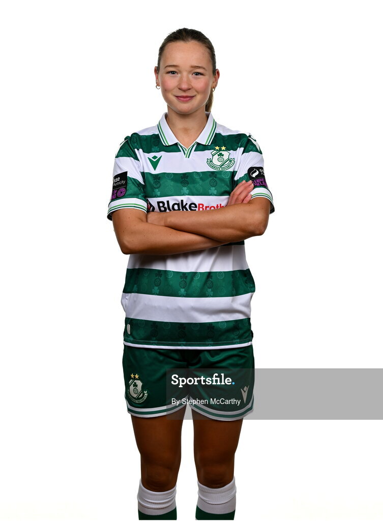 15 February 2025; Anna Butler during a Shamrock Rovers squad portraits session at Tallaght Stadium in Dublin. Photo by Stephen McCarthy/Sportsfile