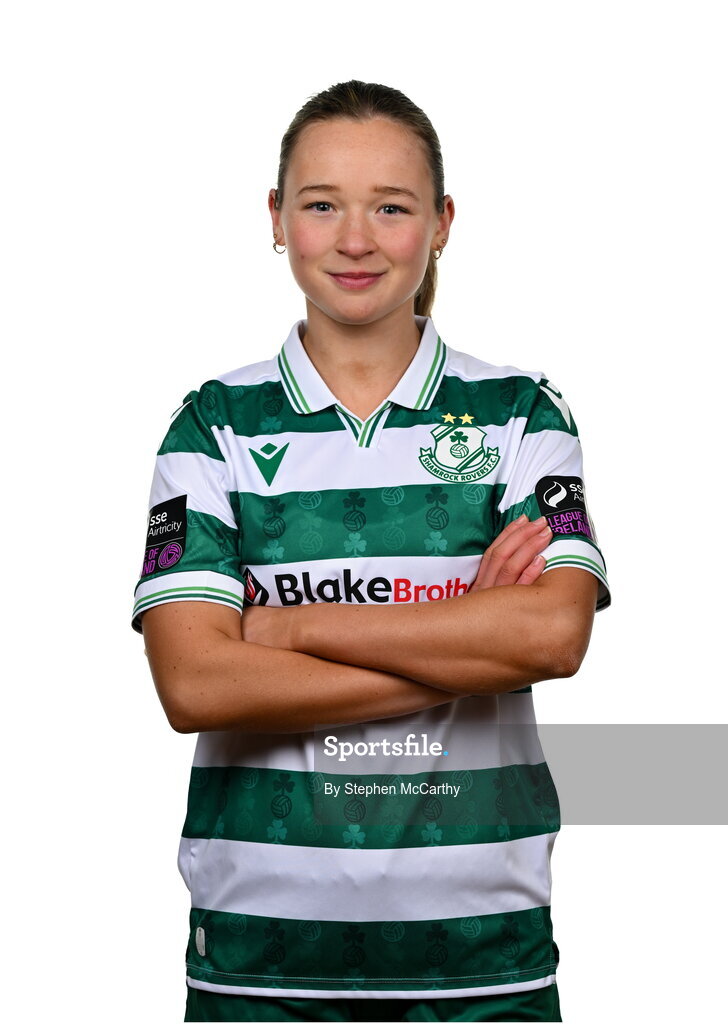 15 February 2025; Anna Butler during a Shamrock Rovers squad portraits session at Tallaght Stadium in Dublin. Photo by Stephen McCarthy/Sportsfile