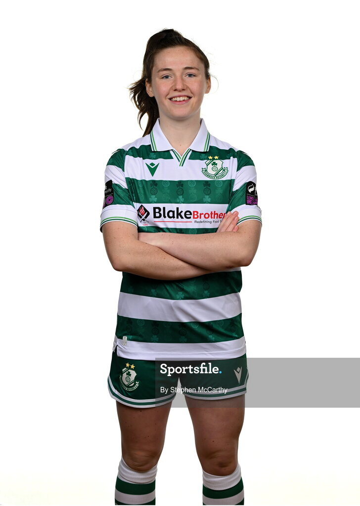 15 February 2025; Scarlett Herron during a Shamrock Rovers squad portraits session at Tallaght Stadium in Dublin. Photo by Stephen McCarthy/Sportsfile