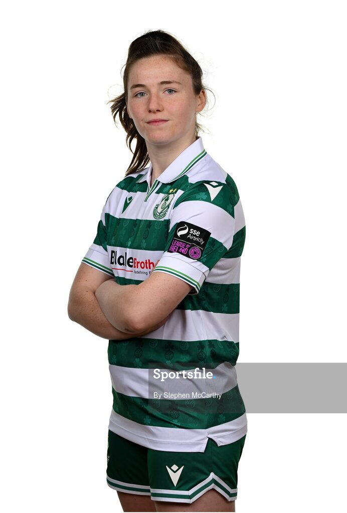 15 February 2025; Scarlett Herron during a Shamrock Rovers squad portraits session at Tallaght Stadium in Dublin. Photo by Stephen McCarthy/Sportsfile