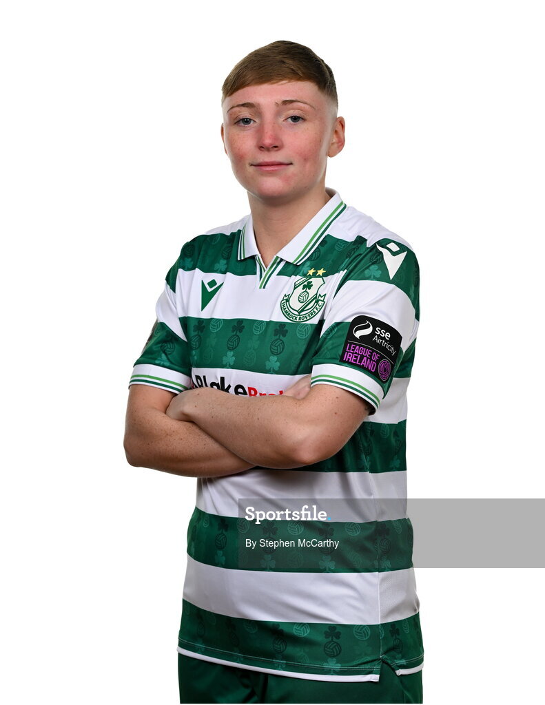 15 February 2025; Jaime Thompson during a Shamrock Rovers squad portraits session at Tallaght Stadium in Dublin. Photo by Stephen McCarthy/Sportsfile