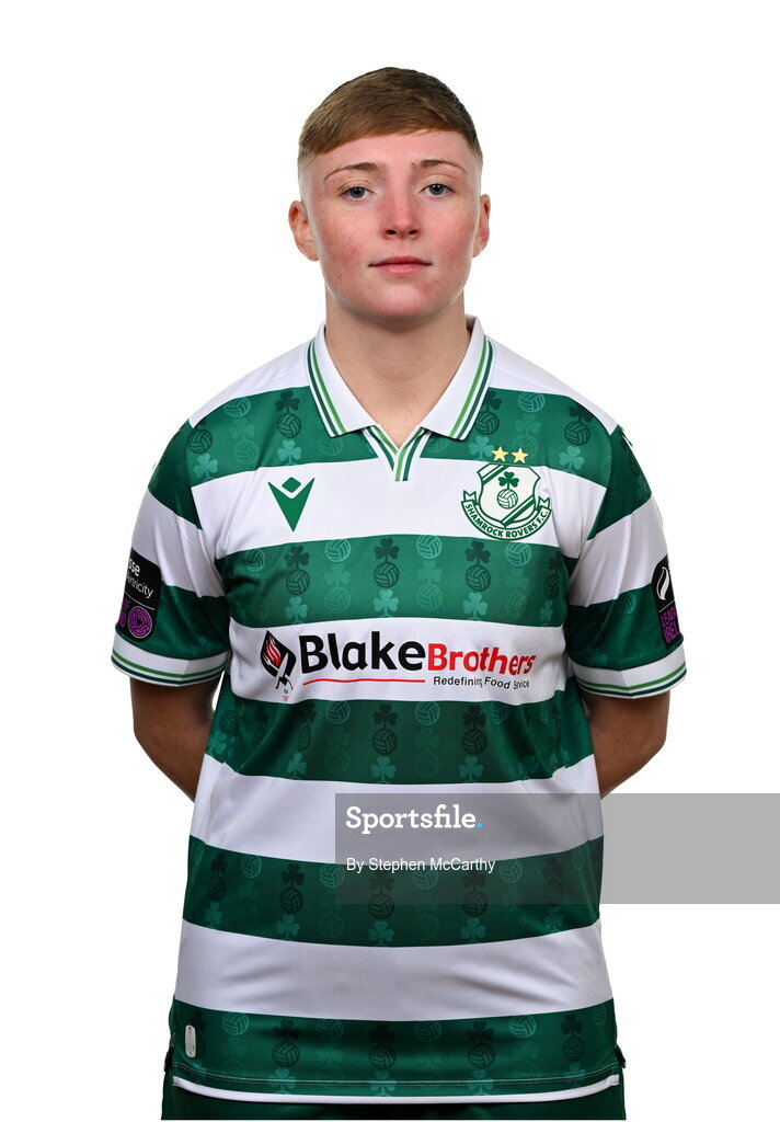 15 February 2025; Jaime Thompson during a Shamrock Rovers squad portraits session at Tallaght Stadium in Dublin. Photo by Stephen McCarthy/Sportsfile