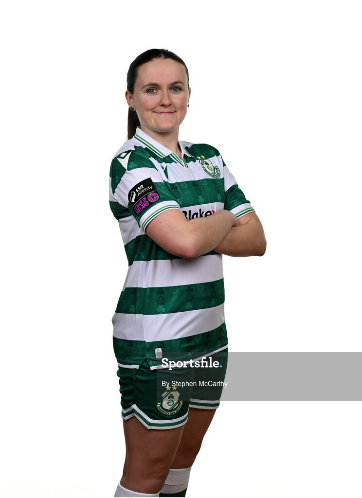 15 February 2025; Aoife Brophy during a Shamrock Rovers squad portraits session at Tallaght Stadium in Dublin. Photo by Stephen McCarthy/Sportsfile