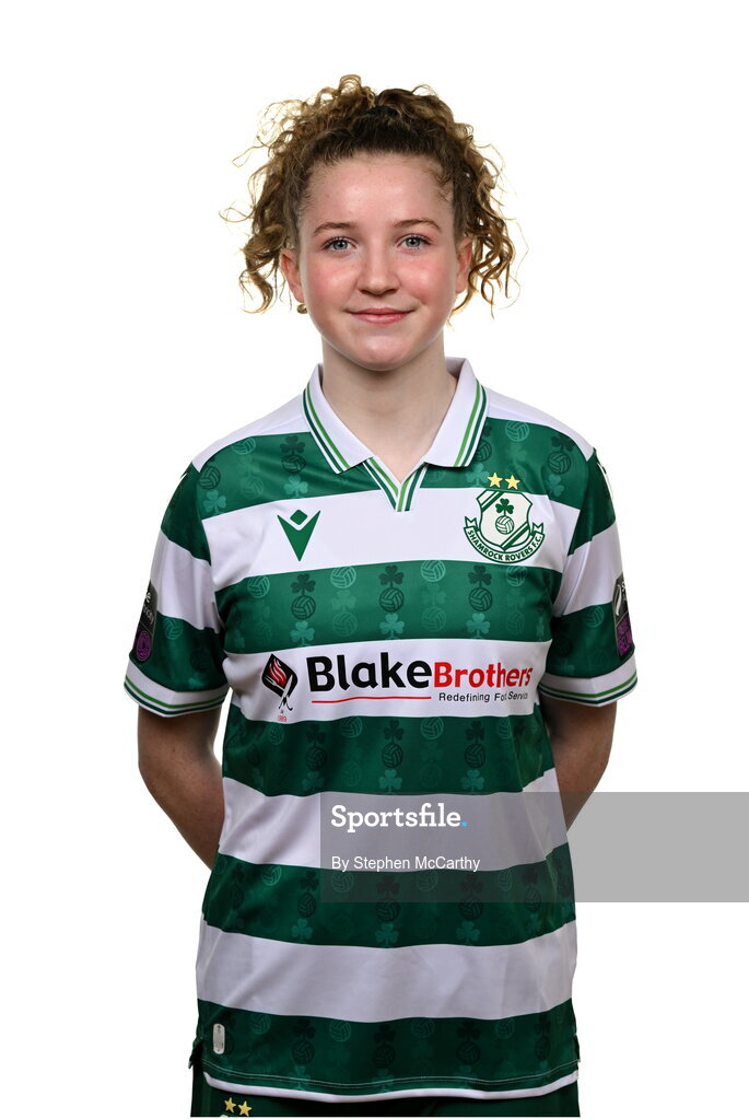 15 February 2025; Keelin Comiskey during a Shamrock Rovers squad portraits session at Tallaght Stadium in Dublin. Photo by Stephen McCarthy/Sportsfile