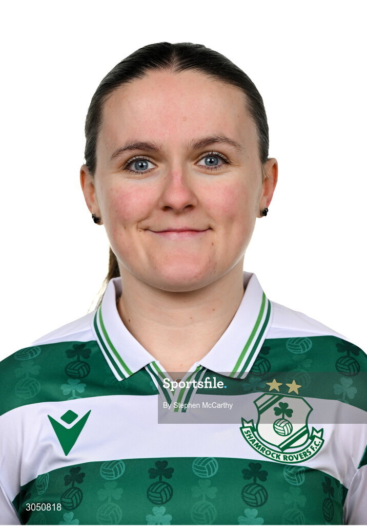 15 February 2025; Aoife Brophy during a Shamrock Rovers squad portraits session at Tallaght Stadium in Dublin. Photo by Stephen McCarthy/Sportsfile