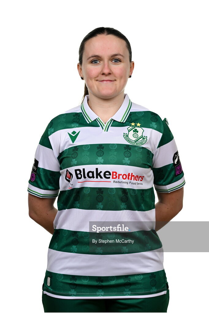15 February 2025; Aoife Brophy during a Shamrock Rovers squad portraits session at Tallaght Stadium in Dublin. Photo by Stephen McCarthy/Sportsfile