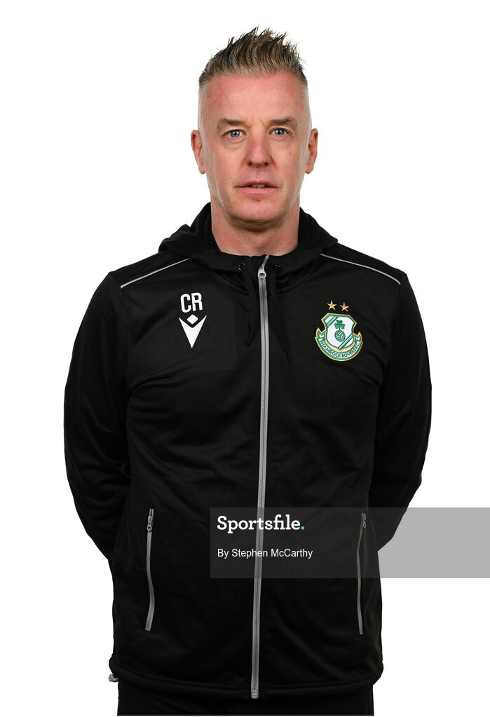 15 February 2025; Assistant head coach Ciaran Ryan during a Shamrock Rovers squad portraits session at Tallaght Stadium in Dublin. Photo by Stephen McCarthy/Sportsfile