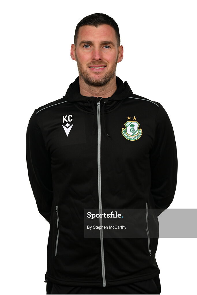 15 February 2025; Goalkeeping coach Karl Coleman during a Shamrock Rovers squad portraits session at Tallaght Stadium in Dublin. Photo by Stephen McCarthy/Sportsfile