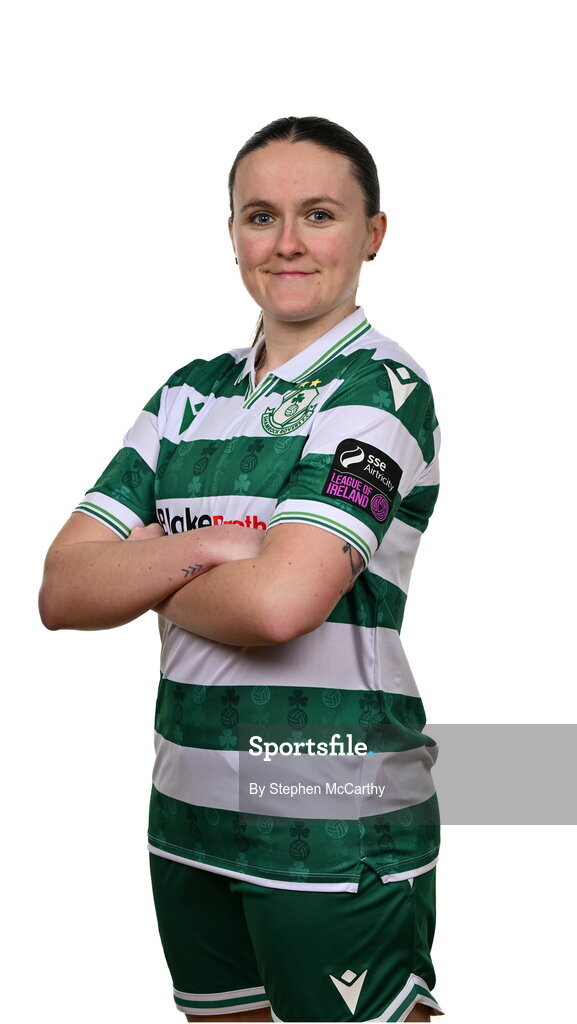 15 February 2025; Aoife Brophy during a Shamrock Rovers squad portraits session at Tallaght Stadium in Dublin. Photo by Stephen McCarthy/Sportsfile