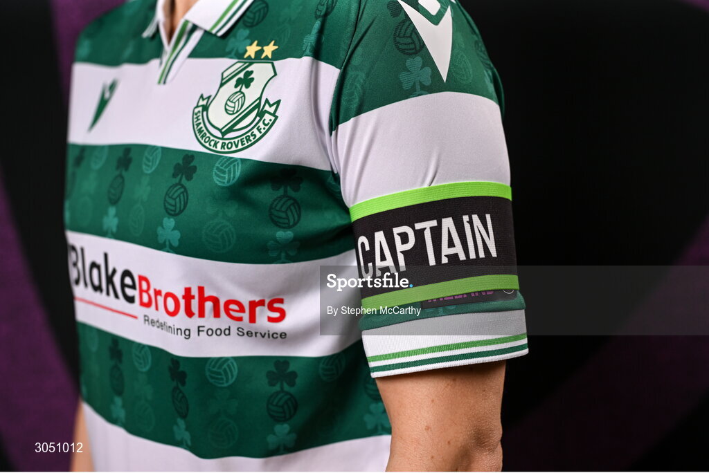 15 February 2025; Áine O'Gorman during a Shamrock Rovers squad portraits session at Tallaght Stadium in Dublin. Photo by Stephen McCarthy/Sportsfile