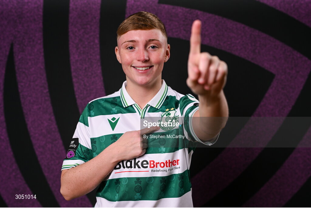 15 February 2025; Jaime Thompson during a Shamrock Rovers squad portraits session at Tallaght Stadium in Dublin. Photo by Stephen McCarthy/Sportsfile