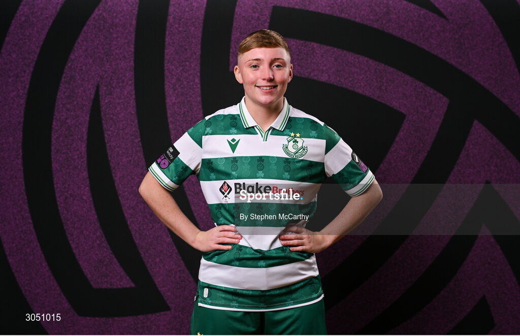 15 February 2025; Jaime Thompson during a Shamrock Rovers squad portraits session at Tallaght Stadium in Dublin. Photo by Stephen McCarthy/Sportsfile
