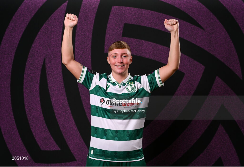 15 February 2025; Jaime Thompson during a Shamrock Rovers squad portraits session at Tallaght Stadium in Dublin. Photo by Stephen McCarthy/Sportsfile