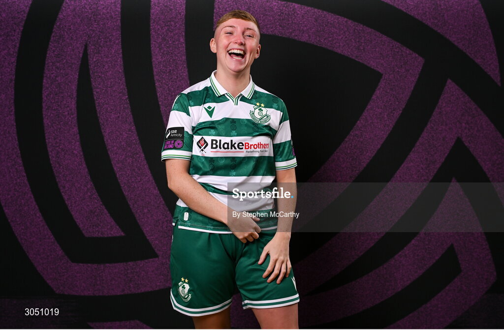 15 February 2025; Jaime Thompson during a Shamrock Rovers squad portraits session at Tallaght Stadium in Dublin. Photo by Stephen McCarthy/Sportsfile