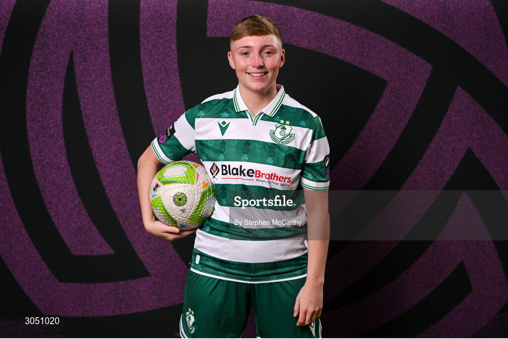15 February 2025; Jaime Thompson during a Shamrock Rovers squad portraits session at Tallaght Stadium in Dublin. Photo by Stephen McCarthy/Sportsfile