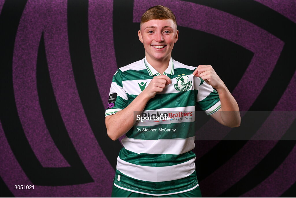 15 February 2025; Jaime Thompson during a Shamrock Rovers squad portraits session at Tallaght Stadium in Dublin. Photo by Stephen McCarthy/Sportsfile