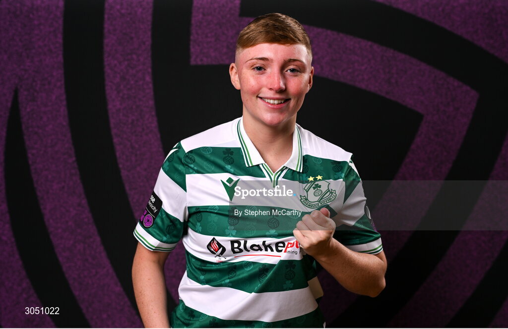 15 February 2025; Jaime Thompson during a Shamrock Rovers squad portraits session at Tallaght Stadium in Dublin. Photo by Stephen McCarthy/Sportsfile
