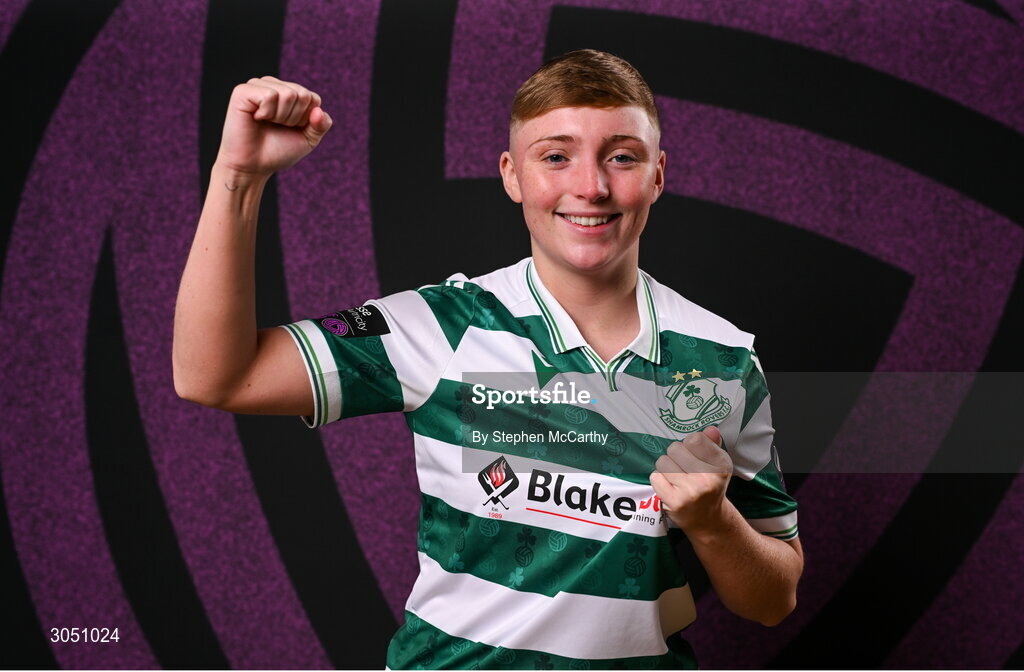 15 February 2025; Jaime Thompson during a Shamrock Rovers squad portraits session at Tallaght Stadium in Dublin. Photo by Stephen McCarthy/Sportsfile