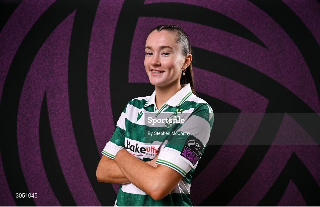 15 February 2025; Mellisa O'Kane during a Shamrock Rovers squad portraits session at Tallaght Stadium in Dublin. Photo by Stephen McCarthy/Sportsfile