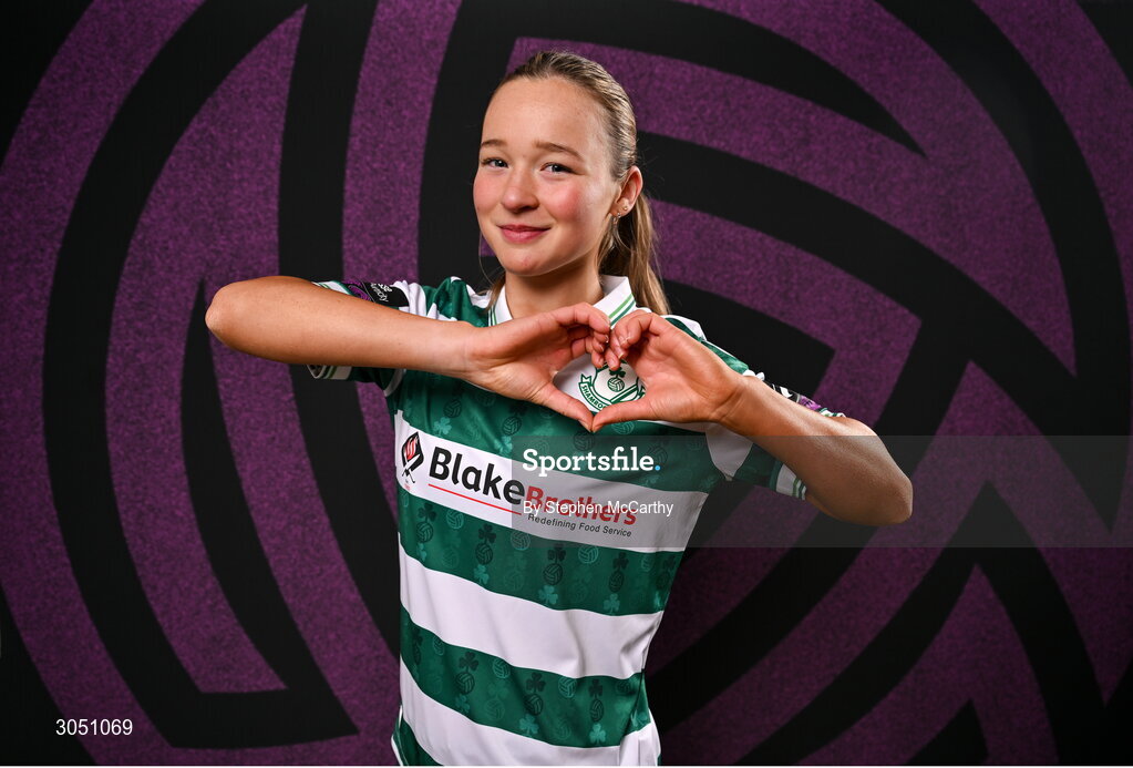 15 February 2025; Anna Butler during a Shamrock Rovers squad portraits session at Tallaght Stadium in Dublin. Photo by Stephen McCarthy/Sportsfile