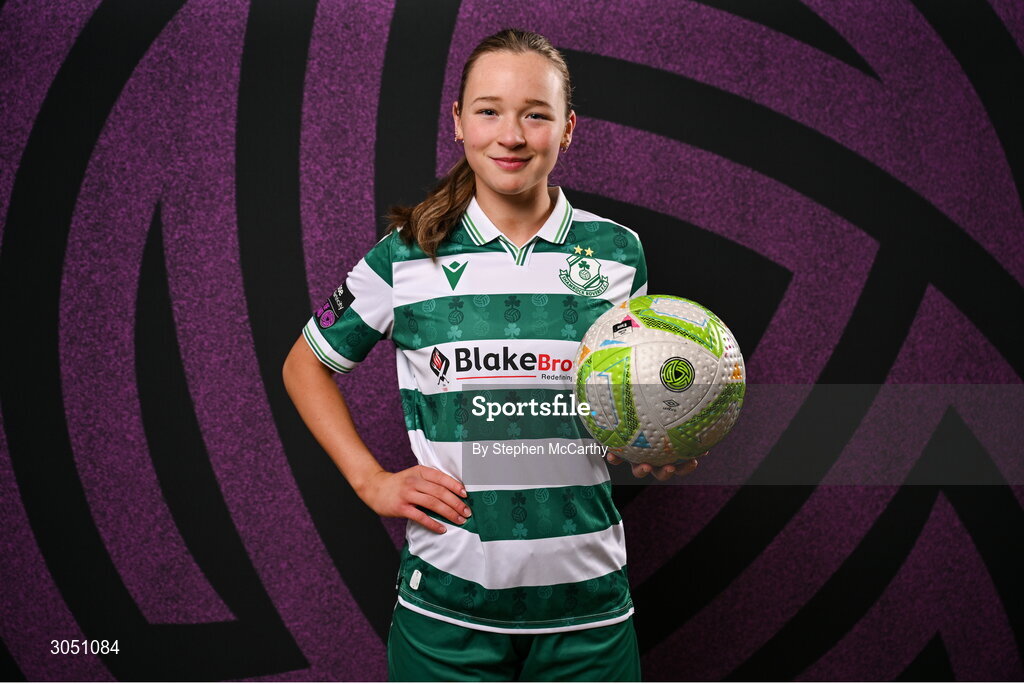 15 February 2025; Anna Butler during a Shamrock Rovers squad portraits session at Tallaght Stadium in Dublin. Photo by Stephen McCarthy/Sportsfile