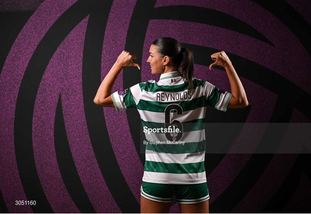 15 February 2025; Maria Reynolds during a Shamrock Rovers squad portraits session at Tallaght Stadium in Dublin. Photo by Stephen McCarthy/Sportsfile