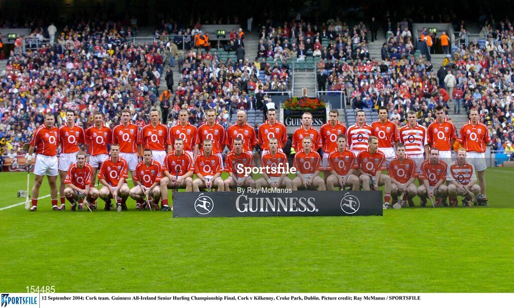 12 September 2004; Cork team. Guinness All-Ireland Senior Hurling Championship Final, Cork v Kilkenny, Croke Park, Dublin. Picture credit; Ray McManus / SPORTSFILE