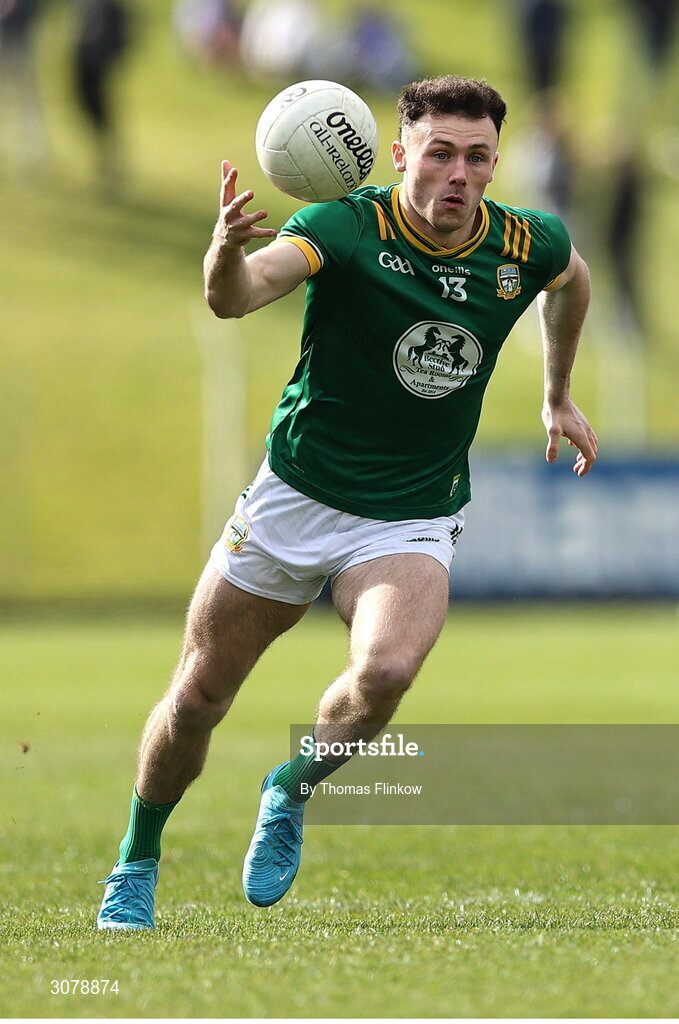 16 March 2025; Jordan Morris of Meath during the Allianz Football League Division 2 match between Meath and Monaghan at Páirc Tailteann in Navan, Meath. Photo by Thomas Flinkow/Sportsfile