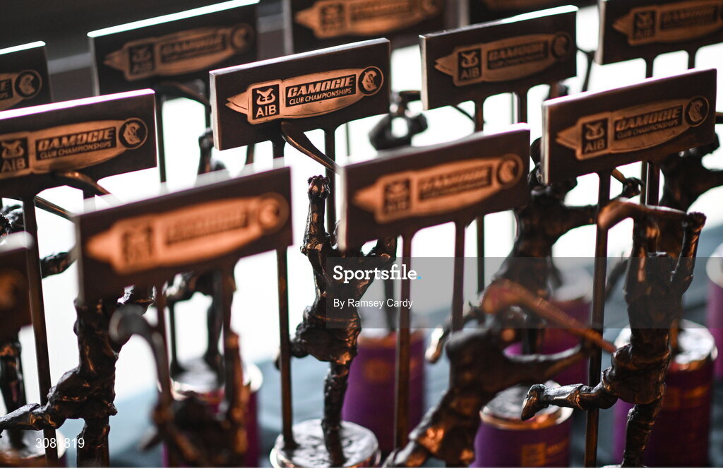 21 March 2025; A general view of the camogie awards in advance of the AIB Club Player Awards at Croke Park in Dublin. The AIB Club Player Awards celebrated the best players from club Football, Hurling, Camogie, and LGFA in a single ceremony for the first time, recognising their outstanding achievements on the field throughout the season. Photo by Ramsey Cardy/Sportsfile