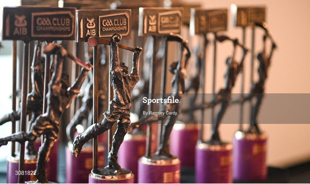 21 March 2025; A general view of the awards in advance of the AIB Club Player Awards at Croke Park in Dublin. The AIB Club Player Awards celebrated the best players from club Football, Hurling, Camogie, and LGFA in a single ceremony for the first time, recognising their outstanding achievements on the field throughout the season. Photo by Ramsey Cardy/Sportsfile