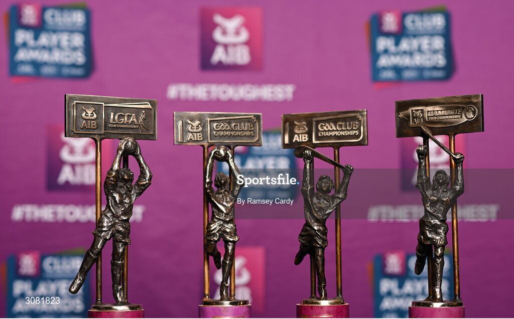 21 March 2025; A general view of the awards in advance of the AIB Club Player Awards at Croke Park in Dublin. The AIB Club Player Awards celebrated the best players from club Football, Hurling, Camogie, and LGFA in a single ceremony for the first time, recognising their outstanding achievements on the field throughout the season. Photo by Ramsey Cardy/Sportsfile